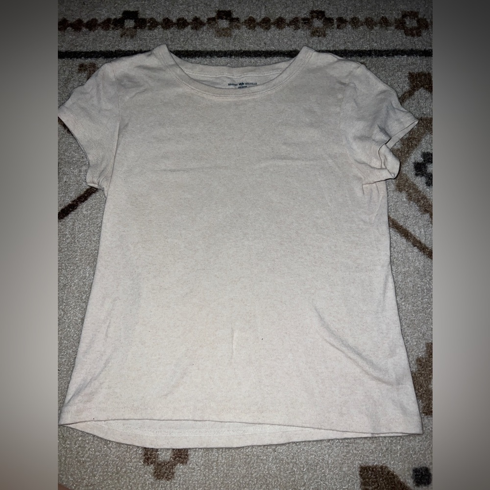 cream brandy melville t shirt